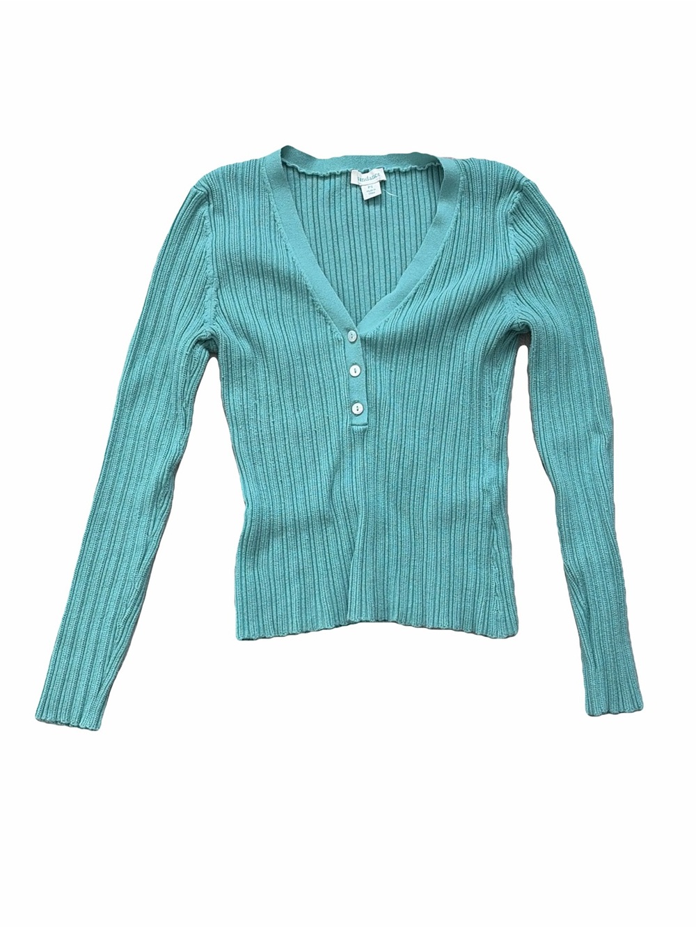 Sundance Ribbed knit V-neck henley Sweater